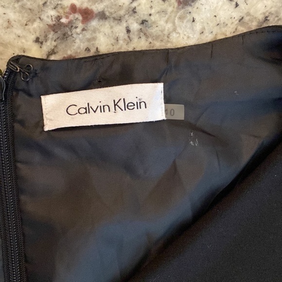 Calvin Klein black cowl neck sheath dress R28 - Picture 10 of 10